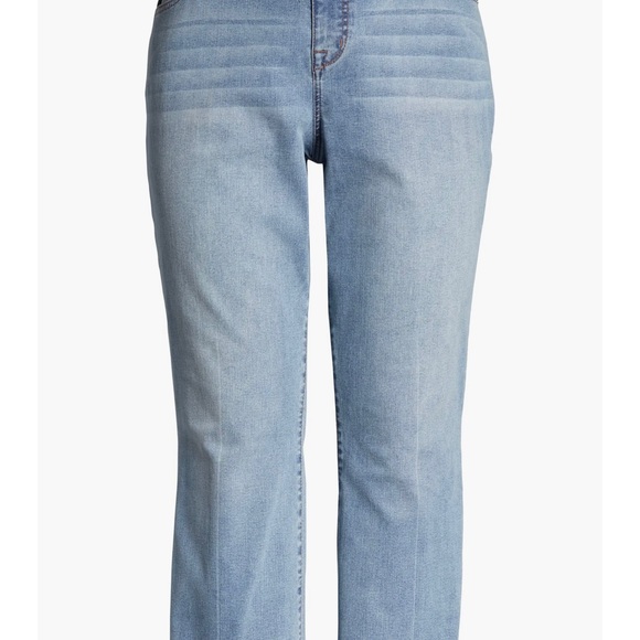 1822 Denim High Waist Frayed Crop Demi Bootcut Jeans - 16W - Picture 10 of 10